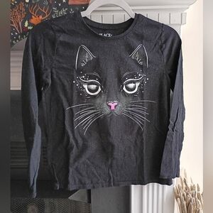 Place L 10/12 Black Cat Graphic Tee